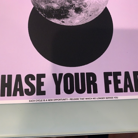 "PHASE YOUR FEARS" Moon Print (8x10in) - Picture 3 of 3